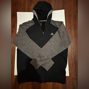 Adidas Men's Black and Gray Sweater climawarm size Medium